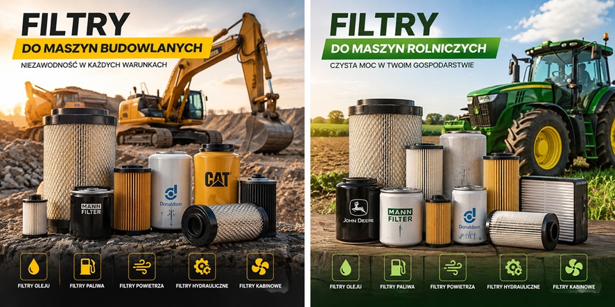 zdjęcie filtrów do maszyn budowlanych i rolniczych